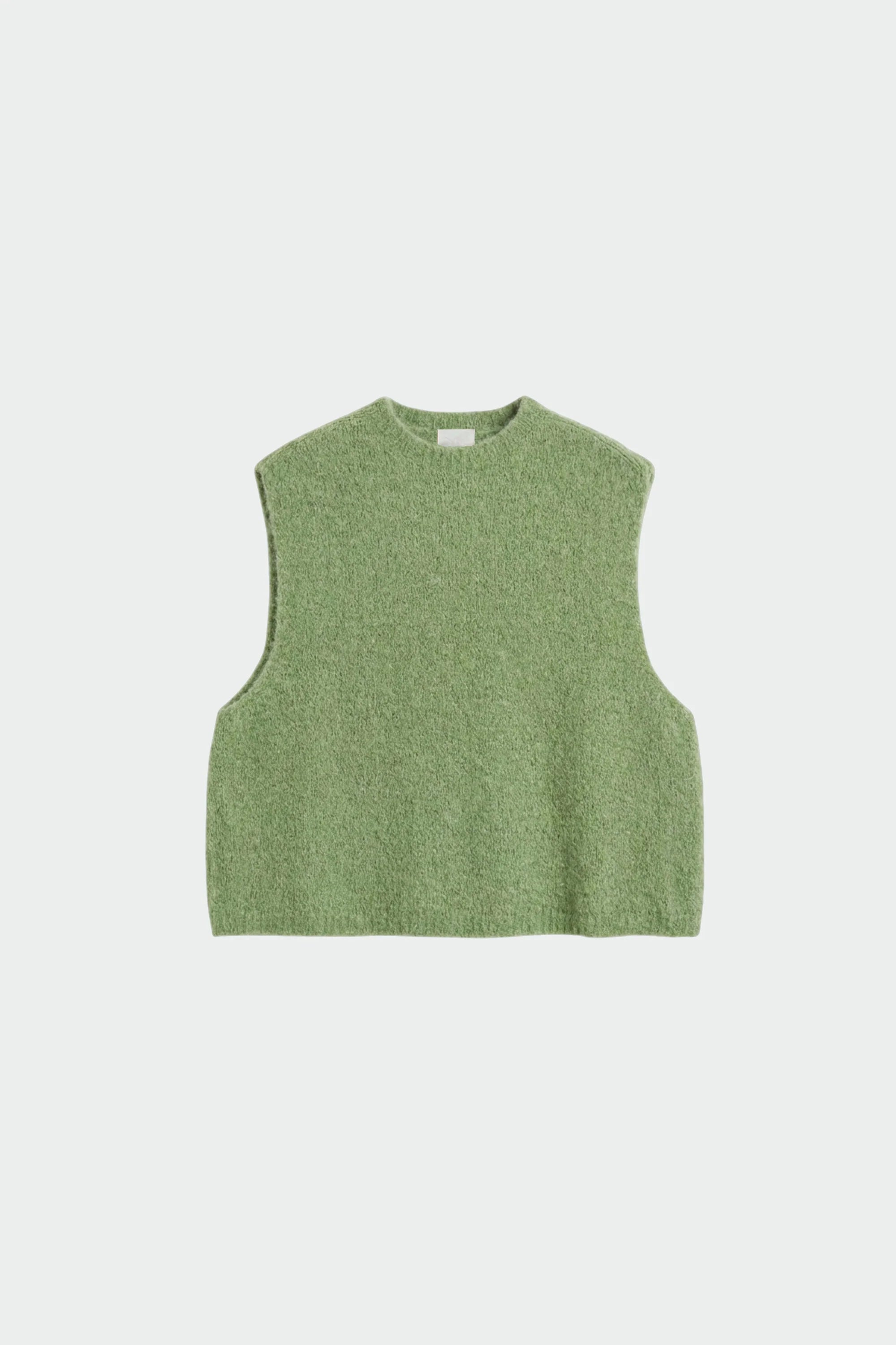 Boxy Mohair Vest - Green