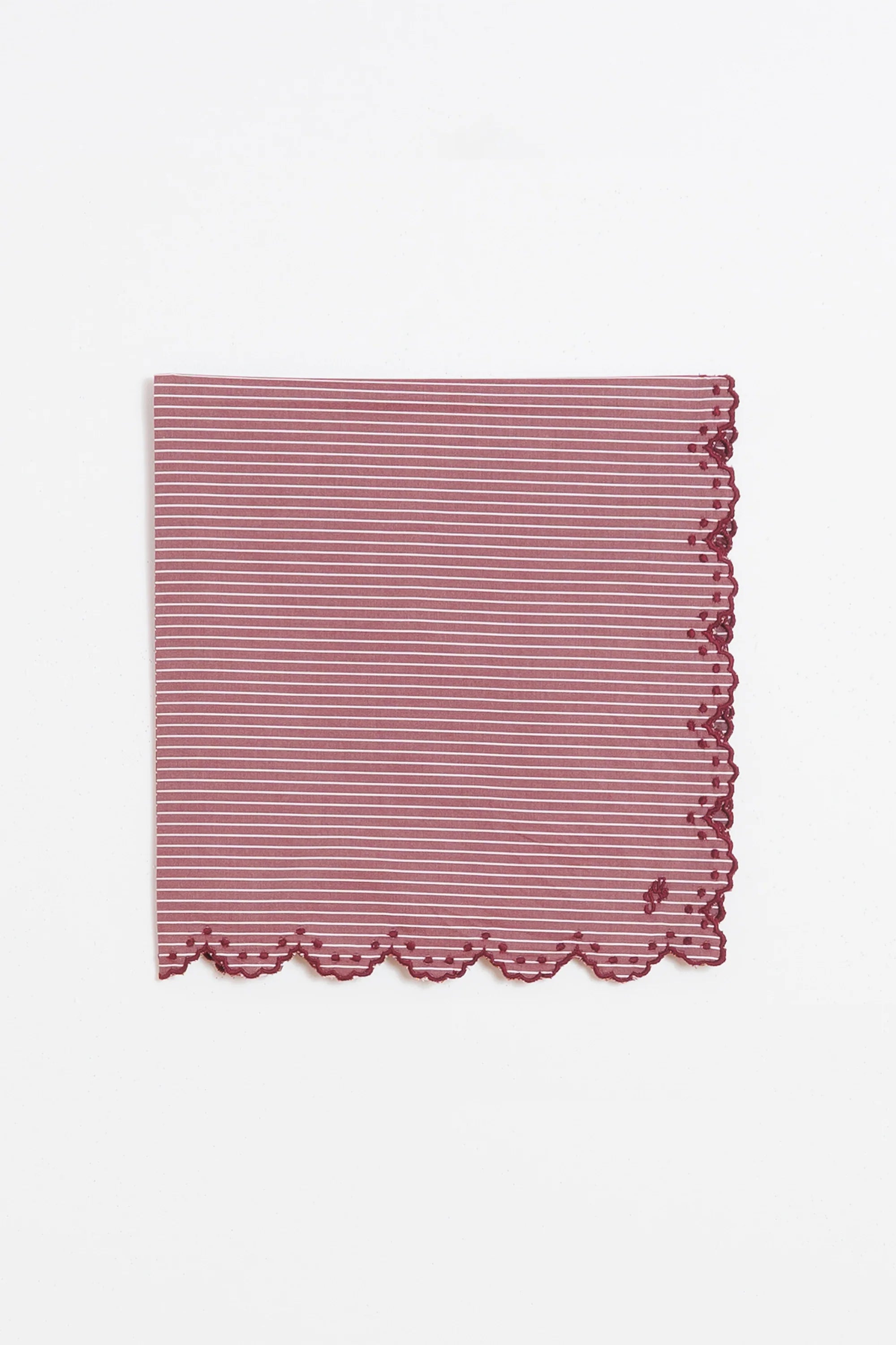 Striped Poplin Handkerchief