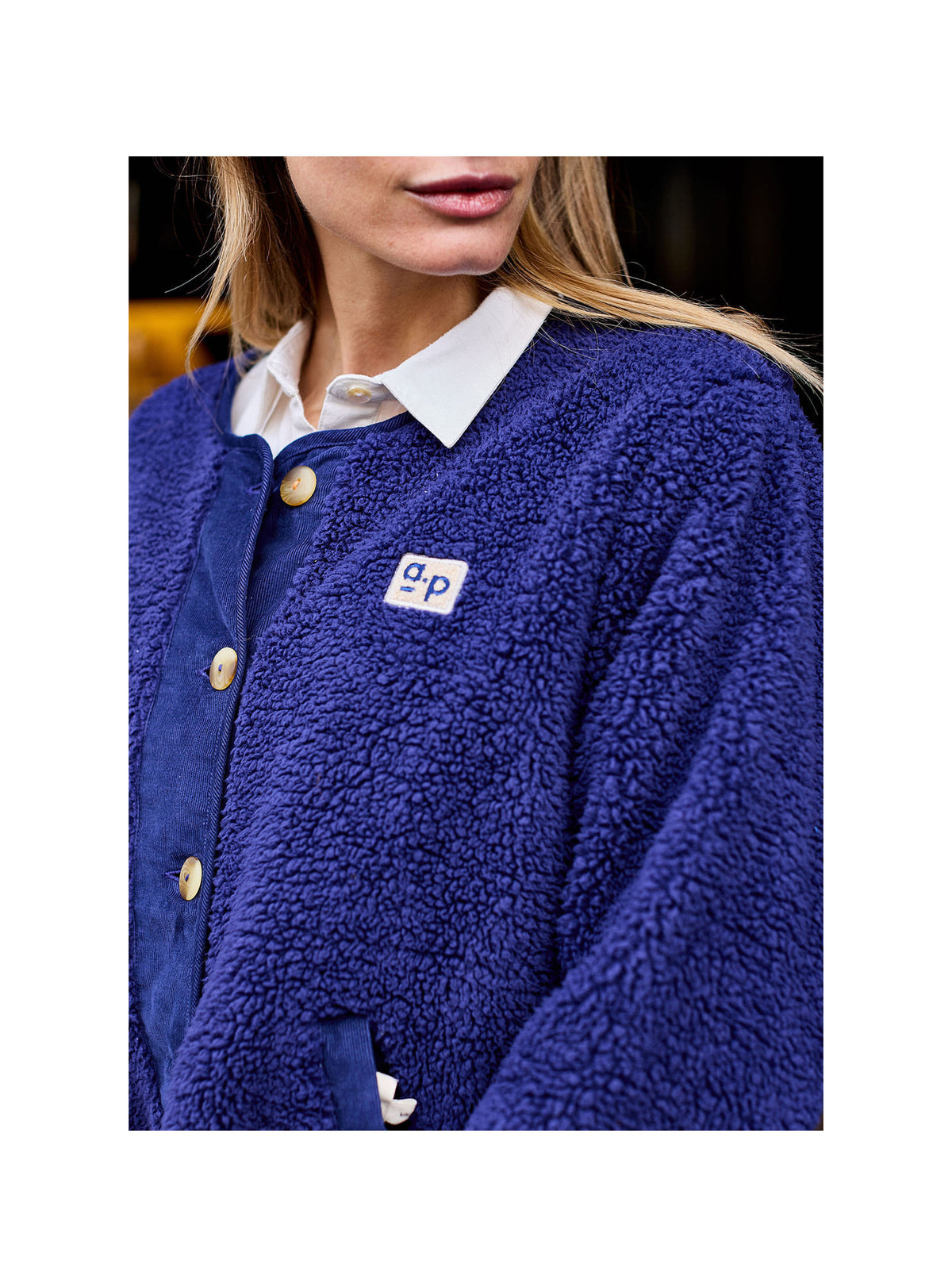 A.P Marine Blue & Gingham Reversible Jacket
