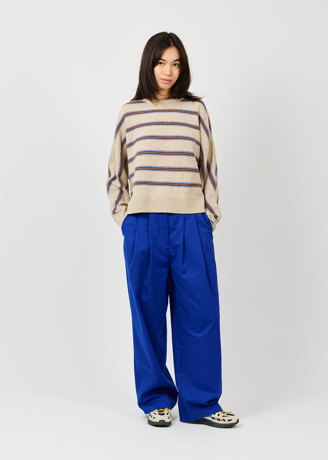 A.P Womens Striped Sweater