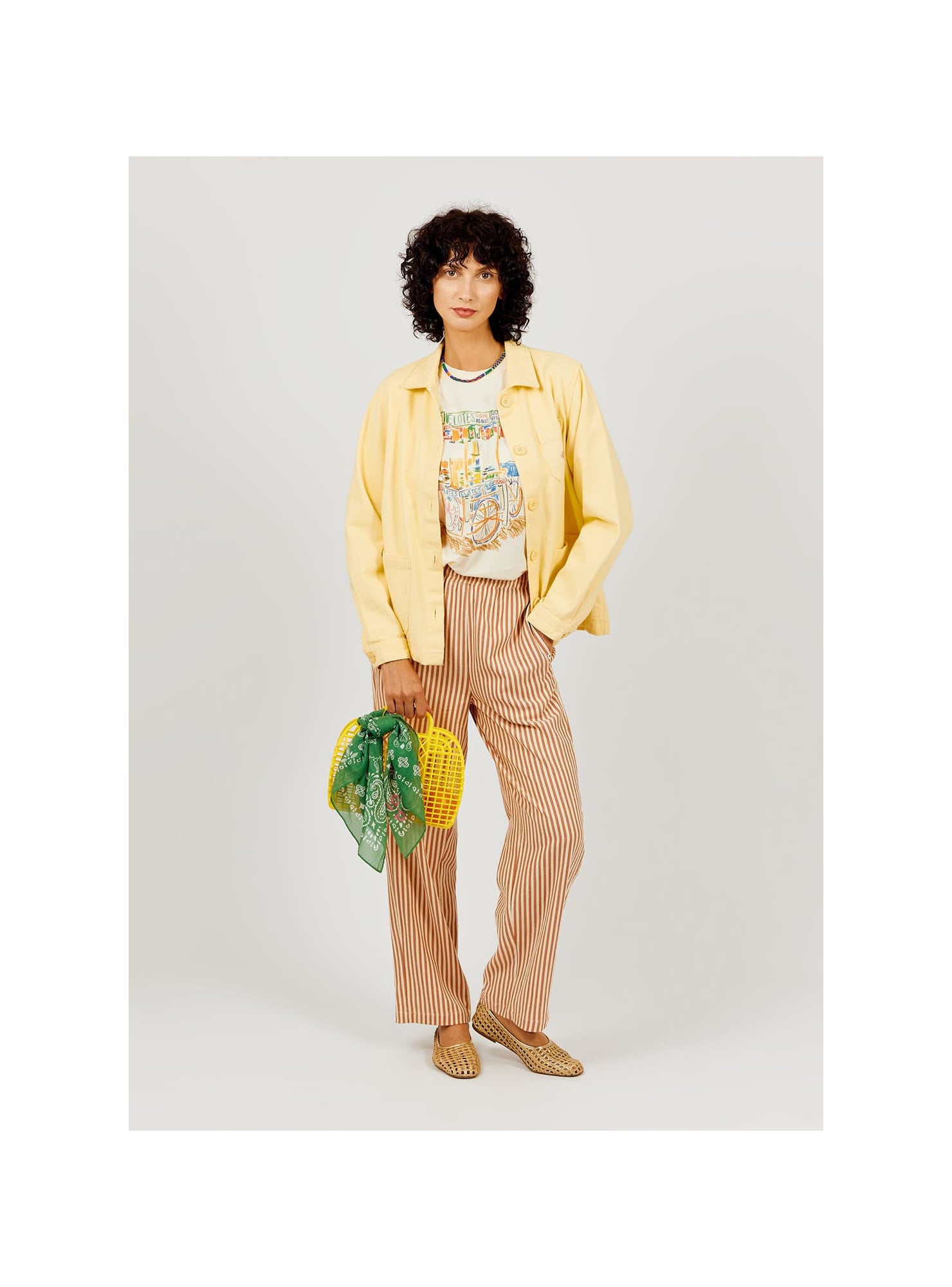 A.P Brown Stripe Pants